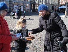 Aktive dyrevenner på Strøget i København.